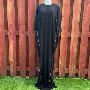 Kaii Black Gold Casual Dolman Sleeve Dress Size S
